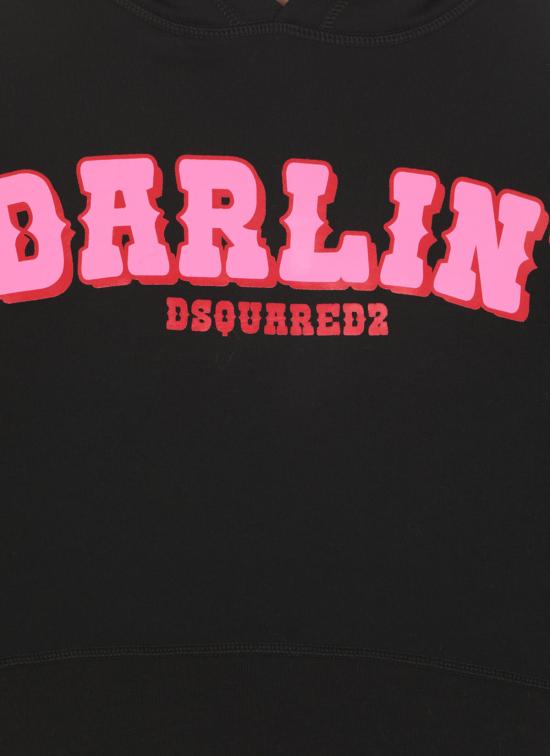  디스퀘어드2 스웨터 Dsquared2 어니언 크롭 스웨트셔츠 블랙 - DSQUARED2