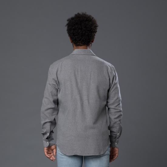  Freemans Sporting Club 긴팔 셔츠 프리먼스 스포팅 클럽 플래널 홉킨스 옥스포드  그레이 - FREEMANS SPORTING CLUB