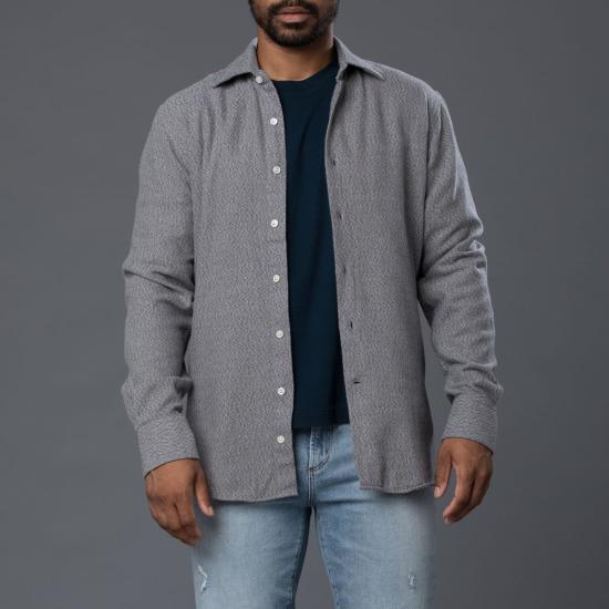  Freemans Sporting Club 긴팔 셔츠 프리먼스 스포팅 클럽 플래널 홉킨스 옥스포드  그레이