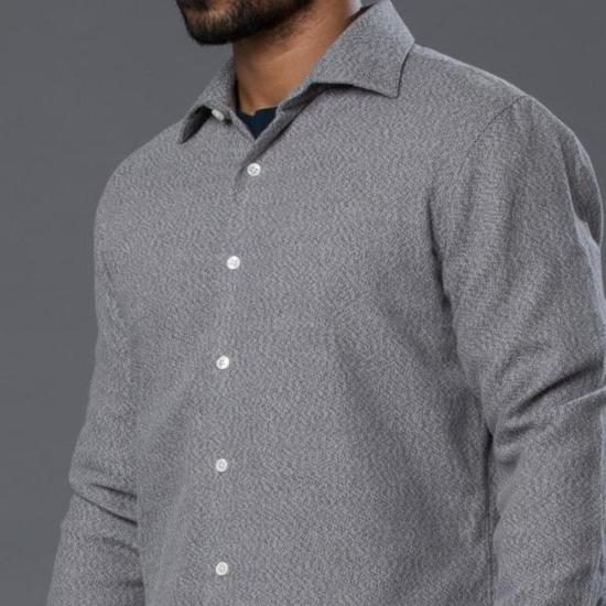  Freemans Sporting Club 긴팔 셔츠 프리먼스 스포팅 클럽 플래널 홉킨스 옥스포드  그레이 - FREEMANS SPORTING CLUB