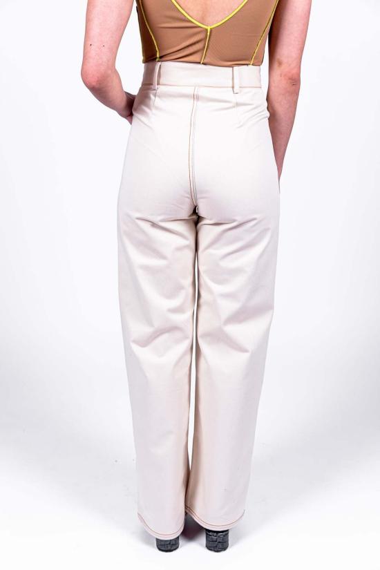  베이스레인지 스트레이트 팬츠 나발로 코튼 팬츠 (염색 안 함) - BASERANGE