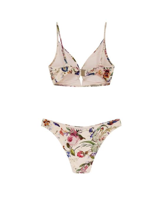  짐머만 비키니 수영복 씨 클로딩 비키니 탑 바닐라 플로럴 - ZIMMERMANN