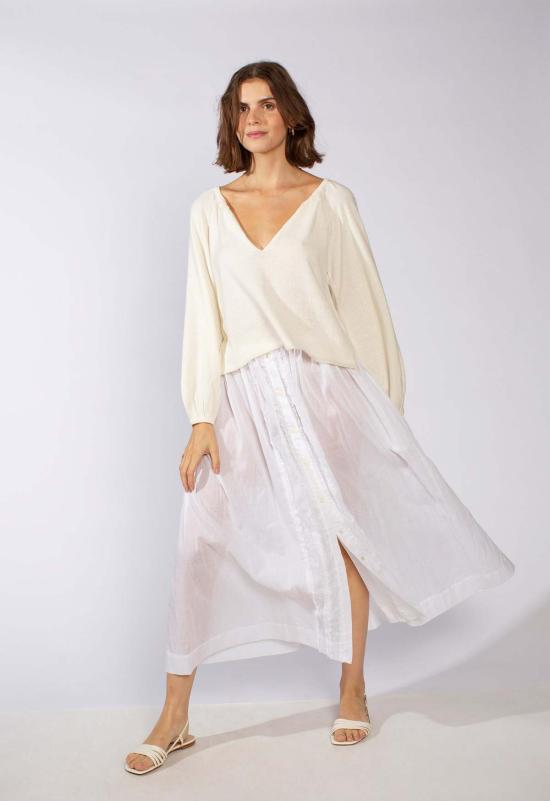  루 샤르망 롱 스커트 루프 샤르망 소니아 스커트 화이트