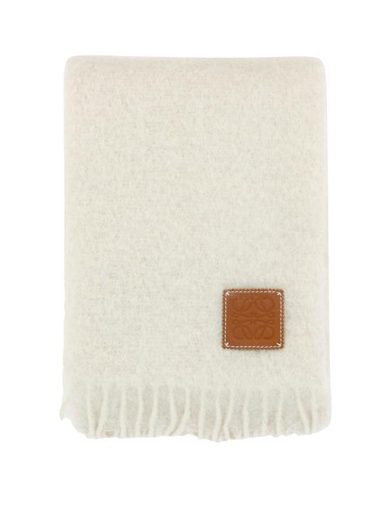 26SS 로에베 모헤어 울 로고 패치 스카프 F655254X012100 DOM