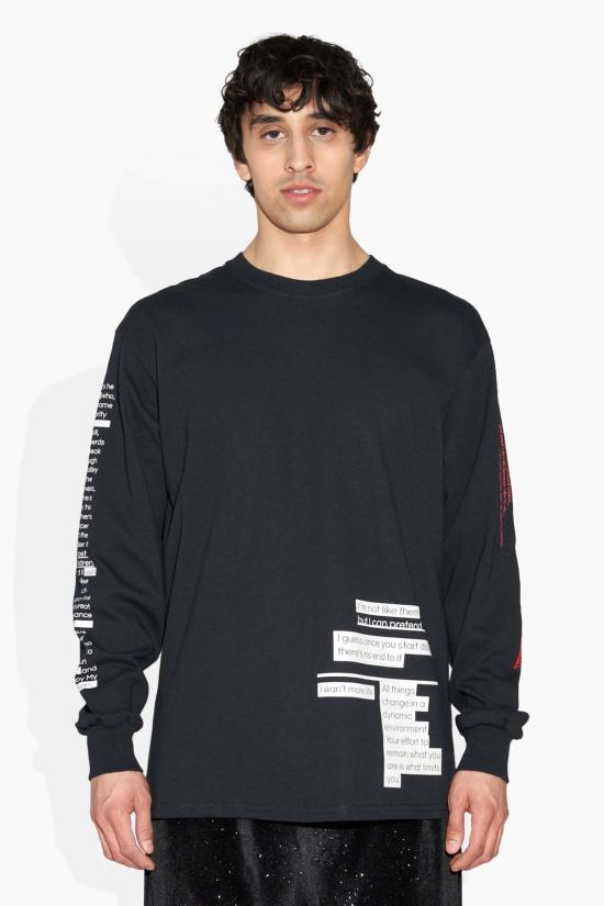  더 셀렉트 긴팔 티셔츠 셀렉트 세잉스 Ls 블랙