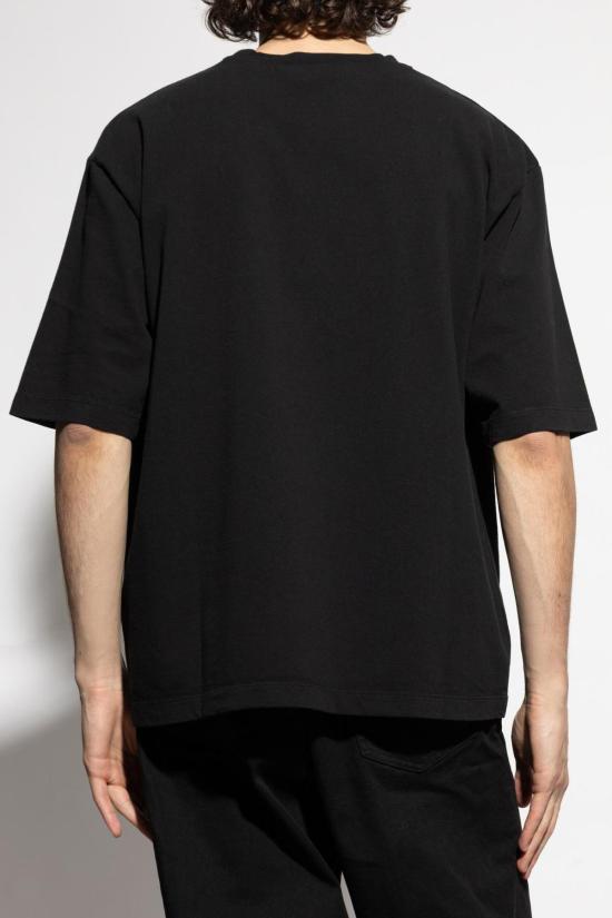  디스퀘어드2 반팔 티셔츠 Dsquared2 프린트 티셔츠 블랙 - DSQUARED2