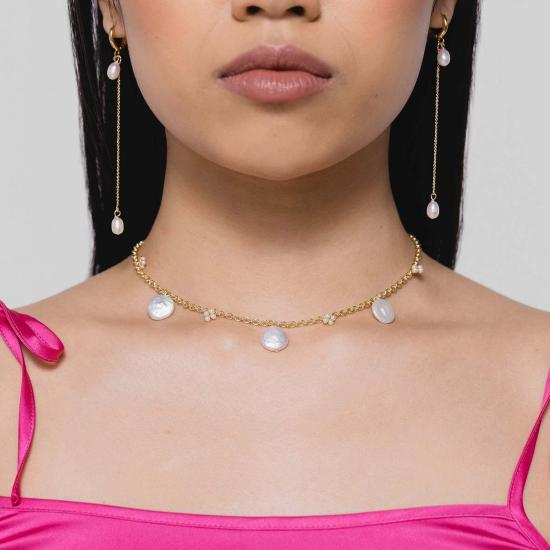  몬세라트 뉴욕 이어링 칸티노리 귀걸이 화이트 담수 진주 - MONTSERRAT NEW YORK