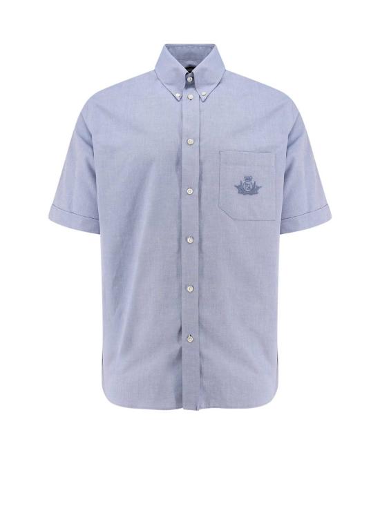  펜디 반팔 셔츠 옥스포드  블루