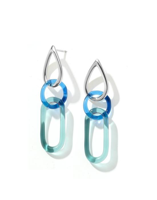  제인 다렌스부르그 이어링 제인 다렌스버그 실버 & 블루 티어드롭 블루