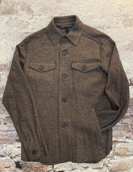  해리스와프런던 자켓 해리스 워프 런던 도네갈 셔츠 재킷 다크 브라운