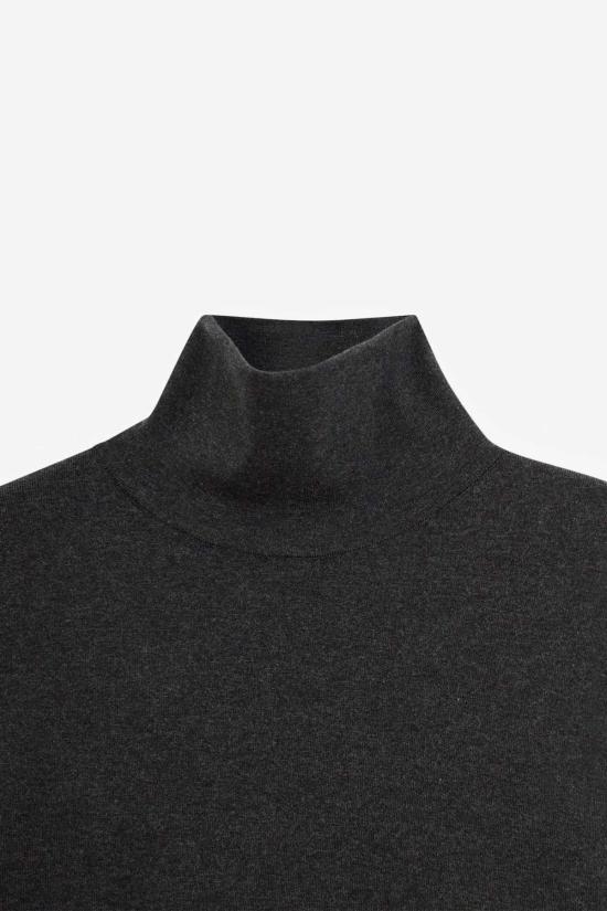  르메르 터틀넥 하이넥 스웨터 앤트러사이트 - LEMAIRE