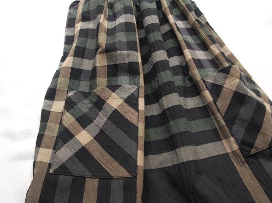  [키즈] Makié 원피스 마키에 페이스 키즈 선드레스 그린/블랙 체크 - OTHER BRANDS