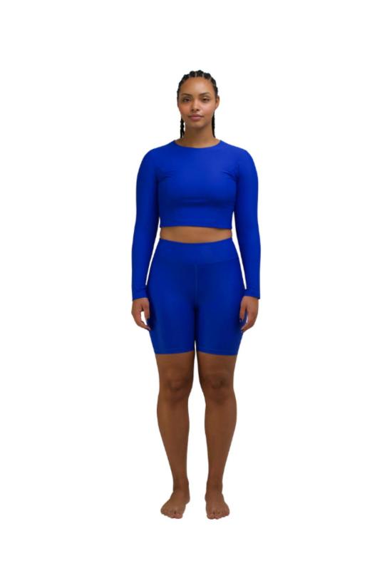  hauslabel 긴팔 티셔츠 하우스라벨 Ha 006 롱 슬리브 크롭 탑 길리 - OTHER BRANDS