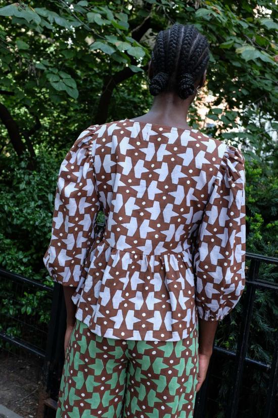  RUJUTA SHETH 블라우스 루주타 셰스 아미라  팩맨 프린트 - OTHER BRANDS