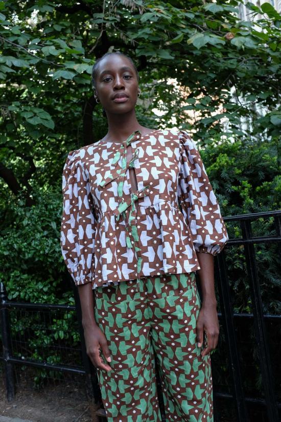  RUJUTA SHETH 블라우스 루주타 셰스 아미라  팩맨 프린트 - OTHER BRANDS