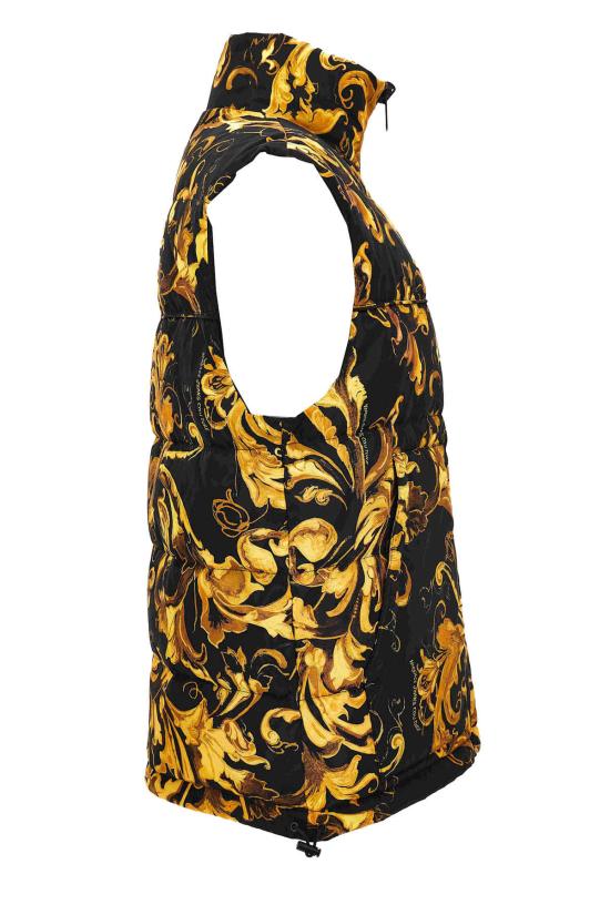  베르사체 봄버 자켓 진 쿠튀르 슬리브리스 다운 재킷 블랙 - VERSACE