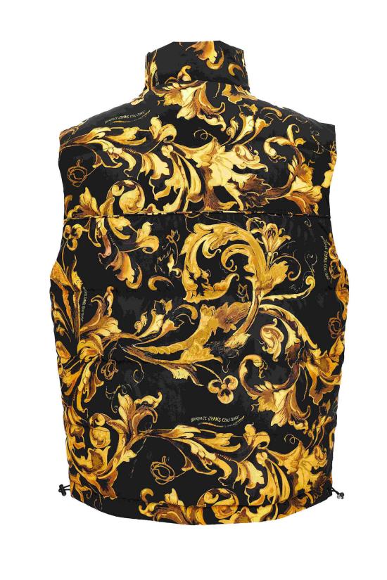  베르사체 봄버 자켓 진 쿠튀르 슬리브리스 다운 재킷 블랙 - VERSACE