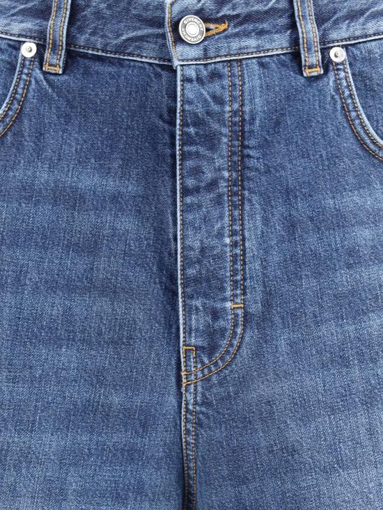  지방시 데님 팬츠 오버사이즈 진 다크 블루 - GIVENCHY