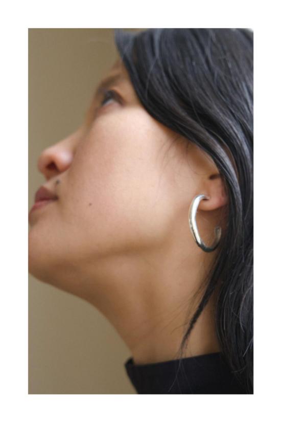  오데뜨 뉴욕 이어링 오데트 뉴욕 본 후프 스털링 실버 귀걸이 - ODETTE NEW YORK