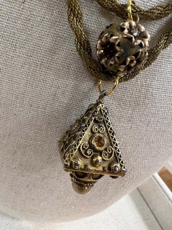  카라 브라운 디자인 목걸이/팬던트 더블 티어 목걸이 - CARA BROWN DESIGNS