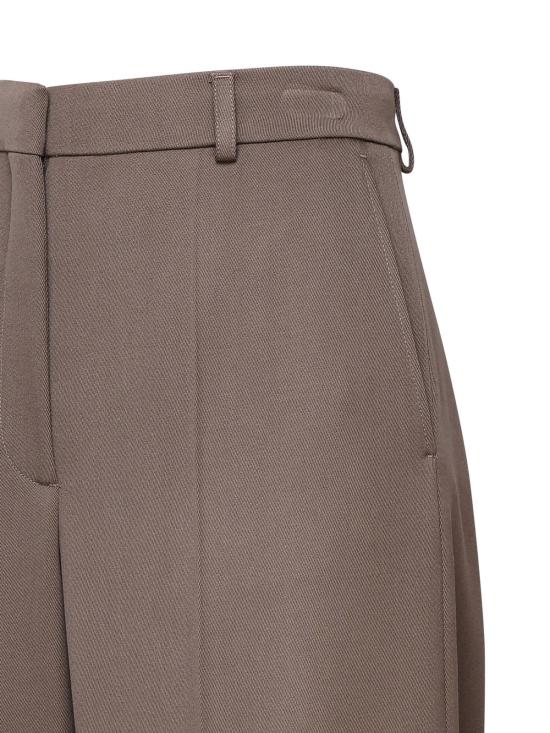  스텔라 맥카트니 스트레이트 팬츠 스텔라 매카트니 울 팬츠 머드 - STELLA MCCARTNEY