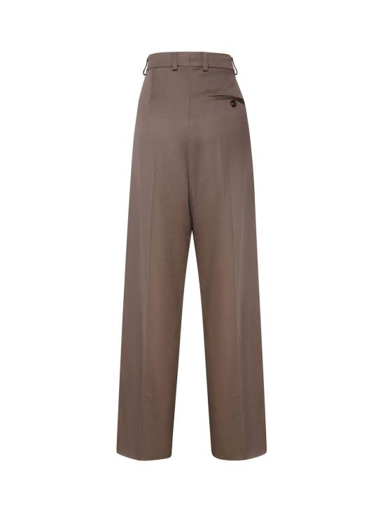  스텔라 맥카트니 스트레이트 팬츠 스텔라 매카트니 울 팬츠 머드 - STELLA MCCARTNEY