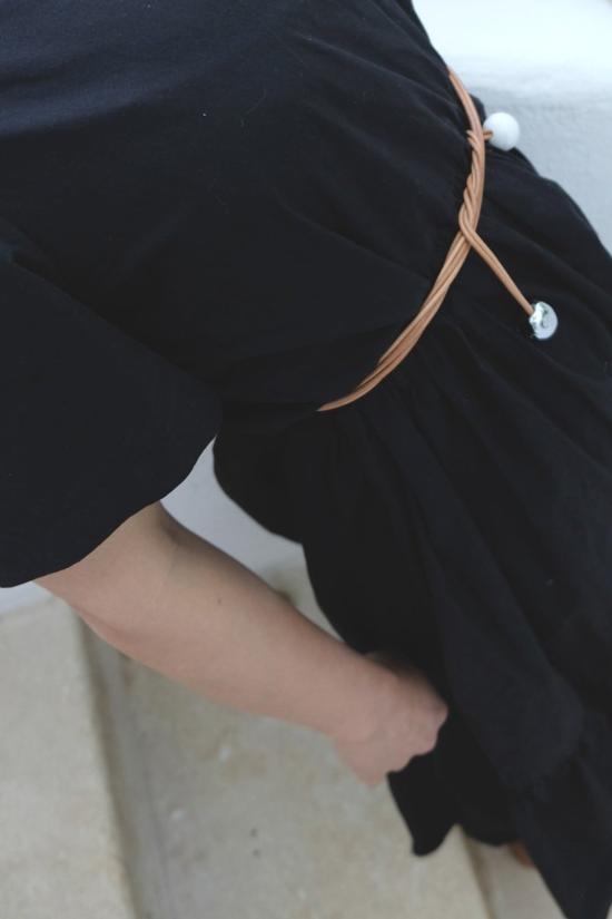  jujumade 슬림 벨트 주주메이드 루프  브라운