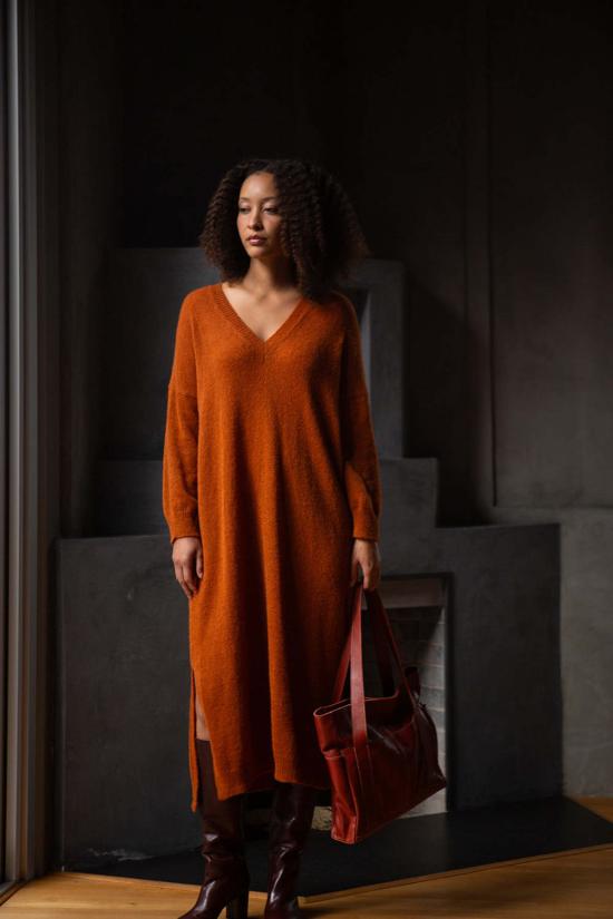  Erica Tanov 롱 원피스 에리카 타노프 아나벨 알파카 울 실크 스웨터 드레스 - ERICA TANOV