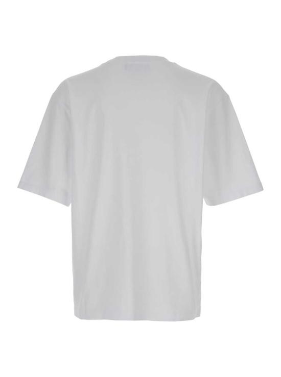  디스퀘어드2 반팔 티셔츠 Dsquared2 코튼 크루넥 티셔츠 화이트 - DSQUARED2