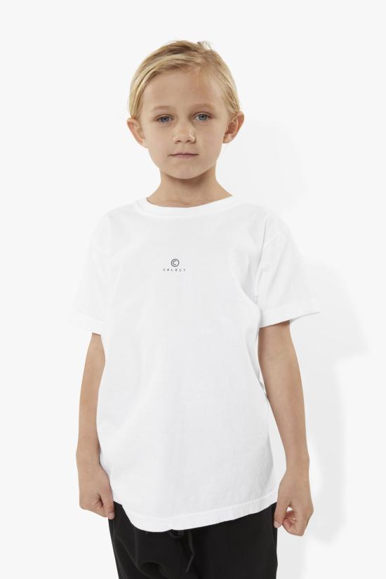  [키즈] THE CELECT 트레이닝 상의 키즈 더셀렉트 C 로고 키즈 티셔츠 화이트