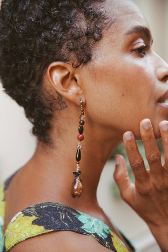  수브니어 이어링 Svnr 핸드메이드 발리 귀걸이 - SVNR