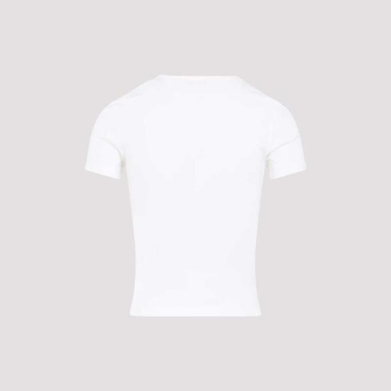  디젤 반팔 티셔츠 T 엘레 롱 오드 티셔츠 오프 화이트 - DIESEL