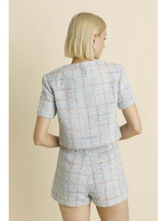  AUREUM 자켓 아우레움 에디나 트위드 재킷 블루 - OTHER BRANDS