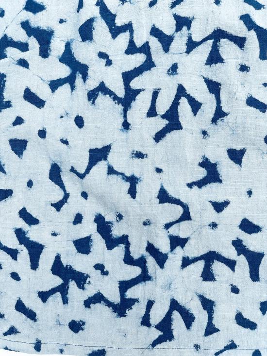  PO-EM 스트레이트 팬츠 포엠 이지 라운저  인디고 플로럴 블록 프린트 - OTHER BRANDS