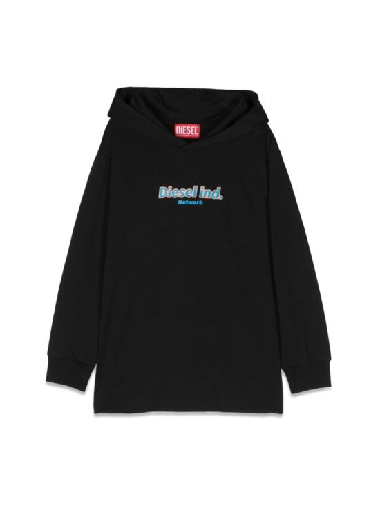 [키즈] 디젤 풀오버 키즈  오버후디 블랙
