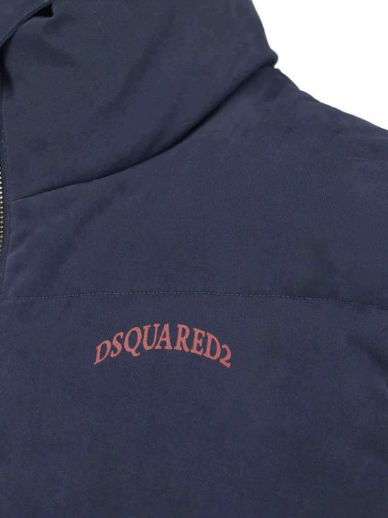  디스퀘어드2 패딩 Dsquared2 로고 다운 재킷 네이비블루 - DSQUARED2