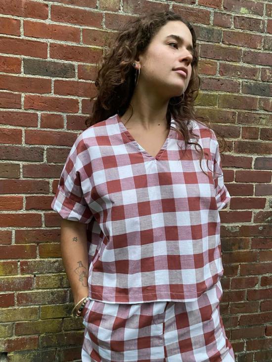  콘라도 블라우스 베일리 박시 탑 - CONRADO