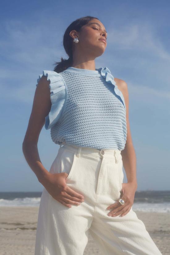  일레븐 식스 민소매 티셔츠 비올라 스트라이프 탱크 - ELEVEN SIX