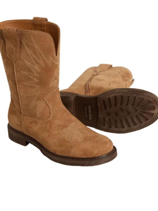  [키즈] 골든구스 부츠 골든 구스 위시 스타 바이커 부츠 (갈색) (어린이용) - GOLDEN GOOSE