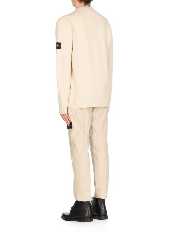  스톤 아일랜드 스웨터 로고  베이지 - STONE ISLAND