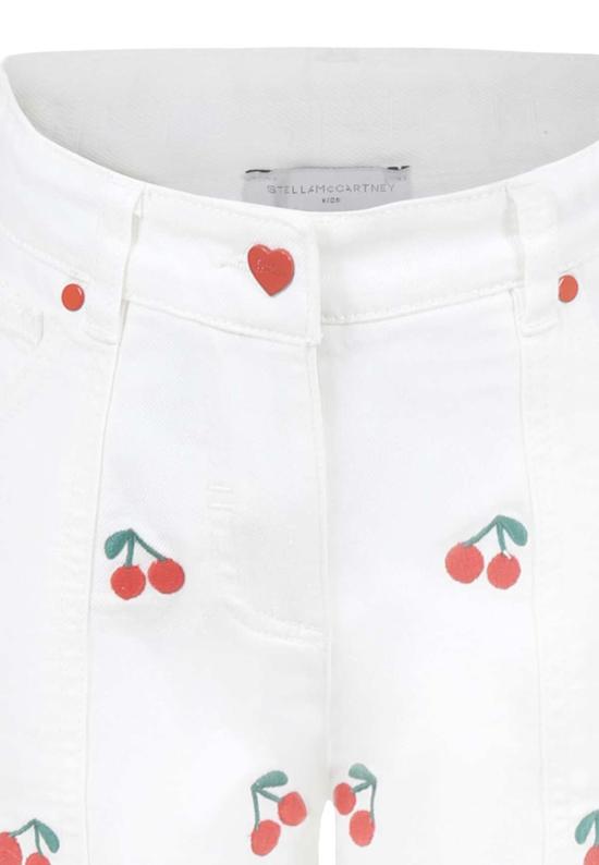  [키즈] 스텔라 맥카트니 트레이닝/조거 팬츠 스텔라 매카트니 키즈 진 화이트 - STELLA MCCARTNEY