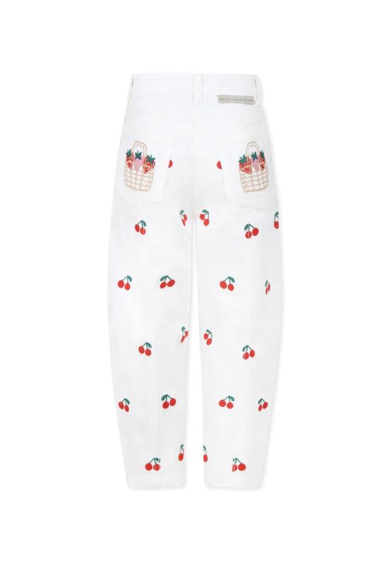  [키즈] 스텔라 맥카트니 트레이닝/조거 팬츠 스텔라 매카트니 키즈 진 화이트 - STELLA MCCARTNEY