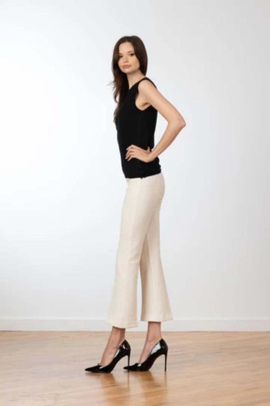  에비뉴 몽테뉴 크롭 팬츠 Avenue Montaigne 레오 부클 팬츠 - AVENUE MONTAIGNE