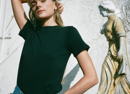  Modern Society 반팔 티셔츠 모던 소사이어티 아발론 티셔츠 블랙 - OTHER BRANDS