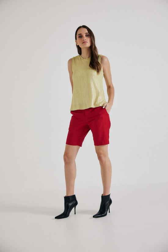  Lindsay Nicholas New York 숏팬츠 린지 니콜라스 뉴욕 엘리자베스 쇼트 클래식 레드 - OTHER BRANDS