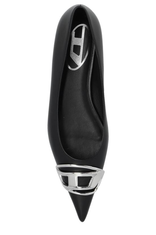  디젤 플랫 슈즈 발레 플랫 블랙 - DIESEL