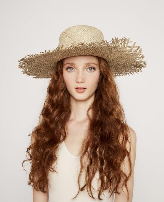  Brookes Boswell 모자 브룩스 보스웰 프린지 스트로 햇 내추럴 - OTHER BRANDS