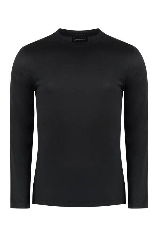  엠포리오 아르마니 긴팔 티셔츠 블랙
