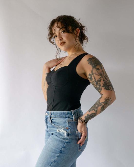  VKTORI BRALESS APPAREL 민소매 티셔츠 나 브라 탱크 - OTHER BRANDS