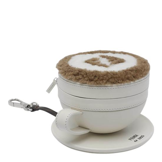  펜디 키링 카푸치노 참  화이트 - FENDI